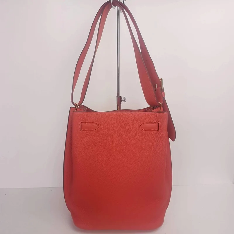 Hermes Rose Jaipur Veau Togo So Kelly GHW Shoulder Bag
