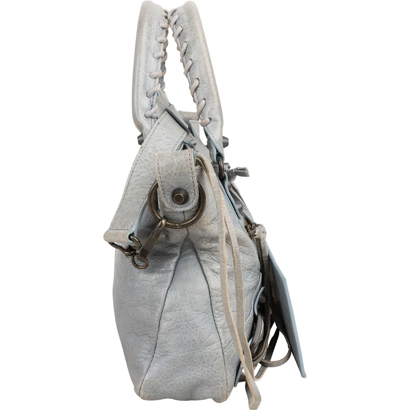 Balenciaga Grey Leather Classic City Handbag