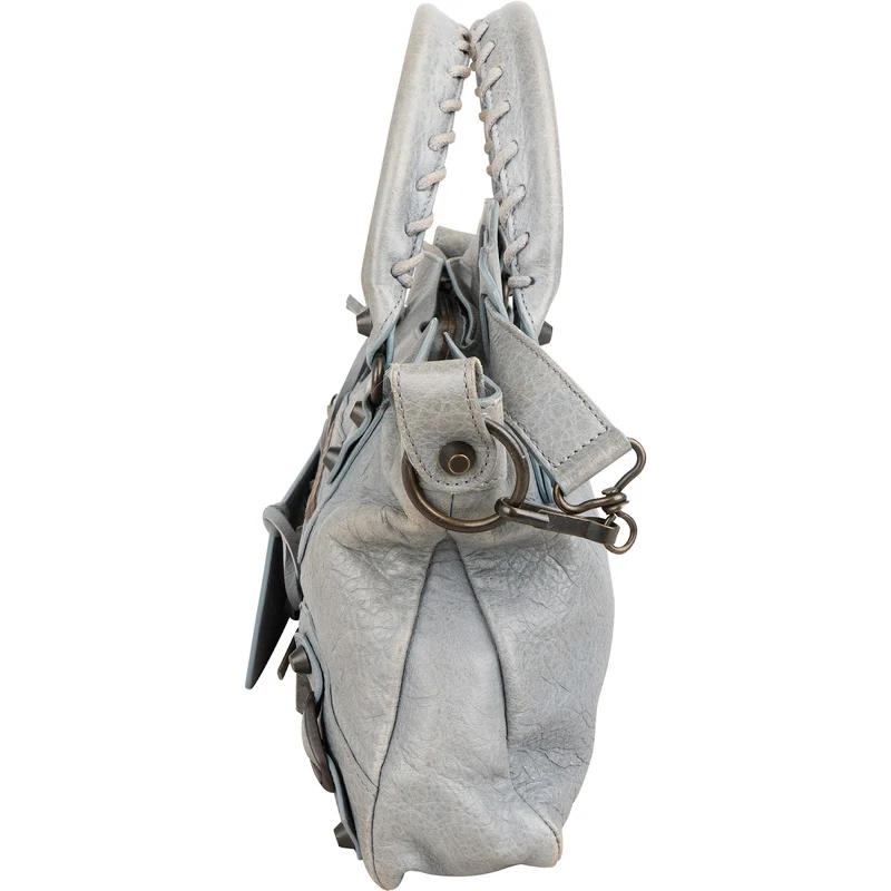 Balenciaga Grey Leather Classic City Handbag