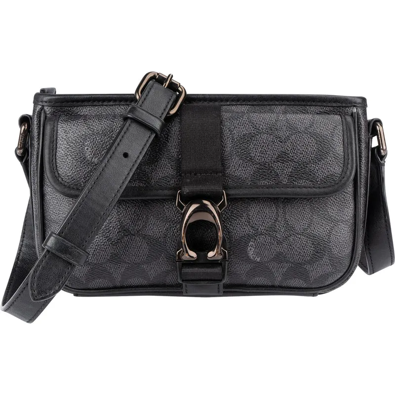 Coach Monogram Signature Canvas League 19 Crossbody Bag