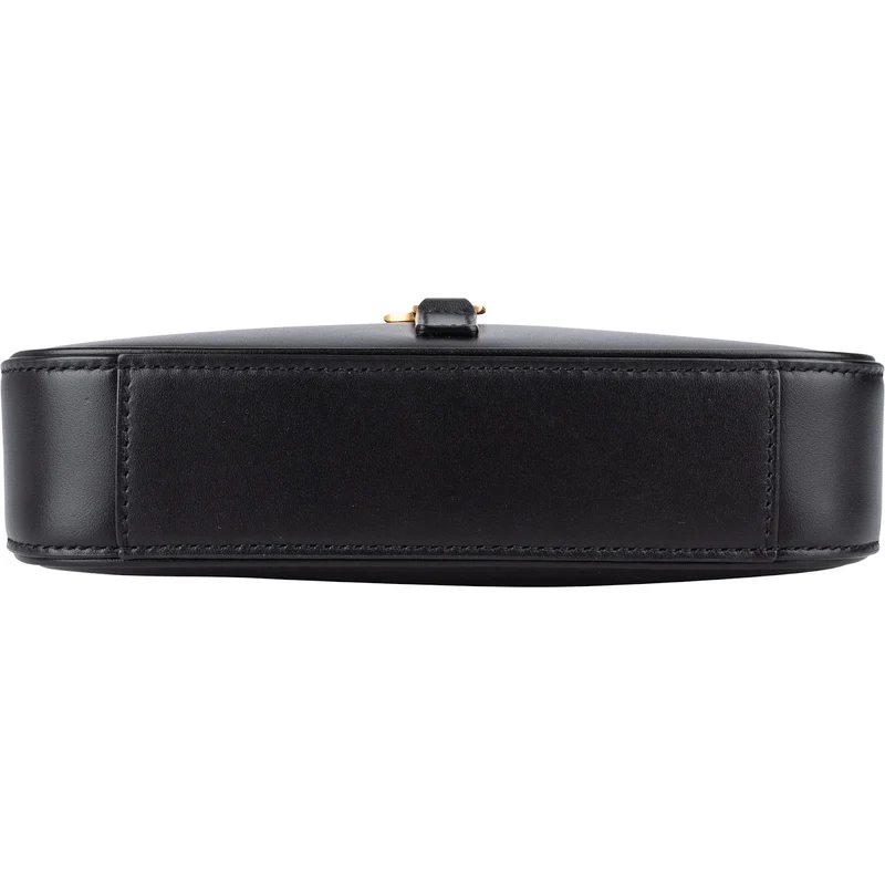 Saint Laurent Black Leather 5 à 7 Mini Hobo Handbag
