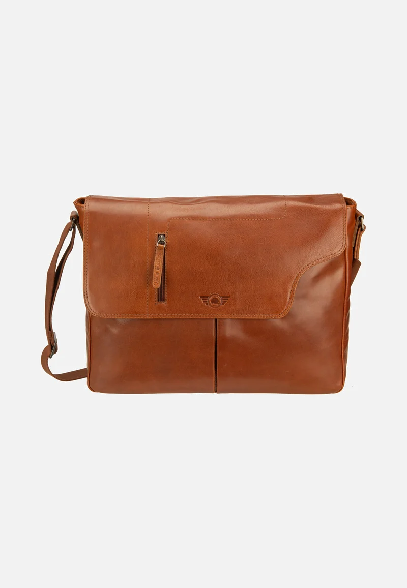 Waxy Vintage A4 Messenger Tobacco Nut - Umhängetasche