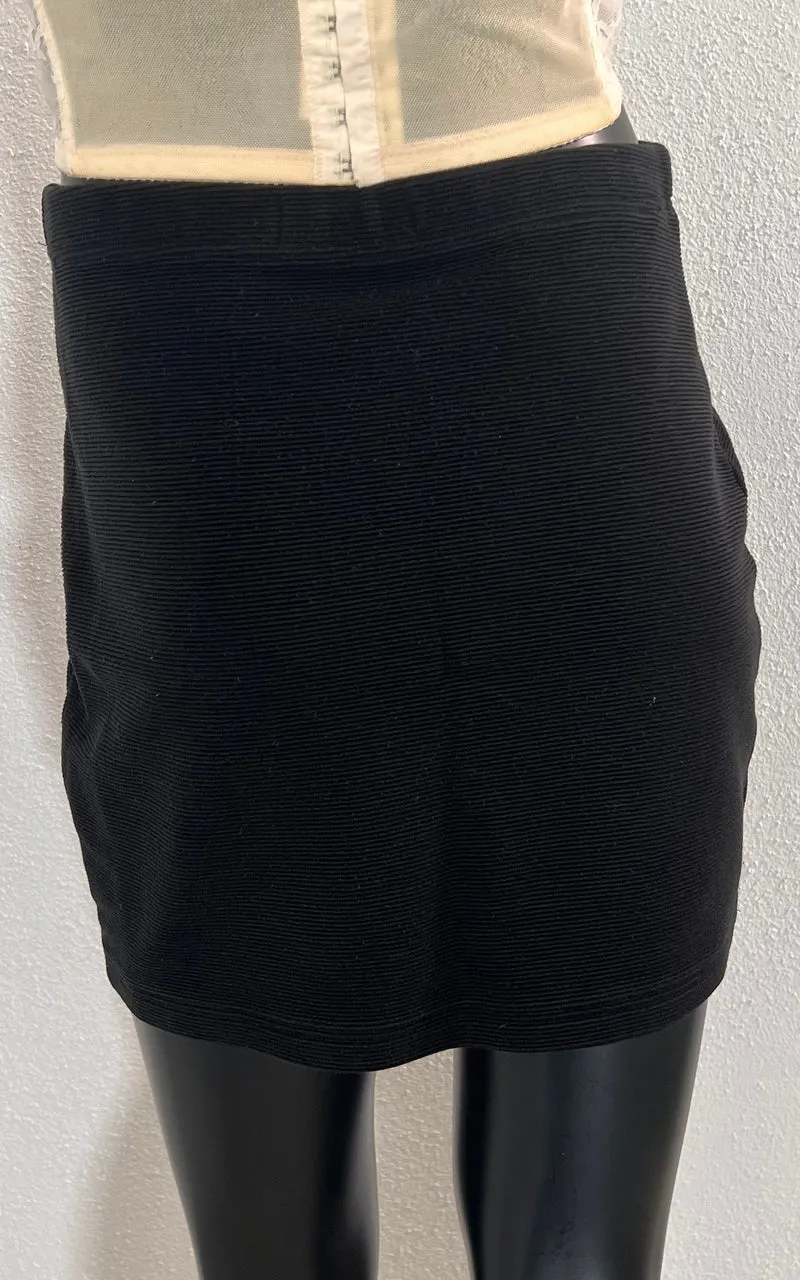Vintage 90s Rib Miniskirt