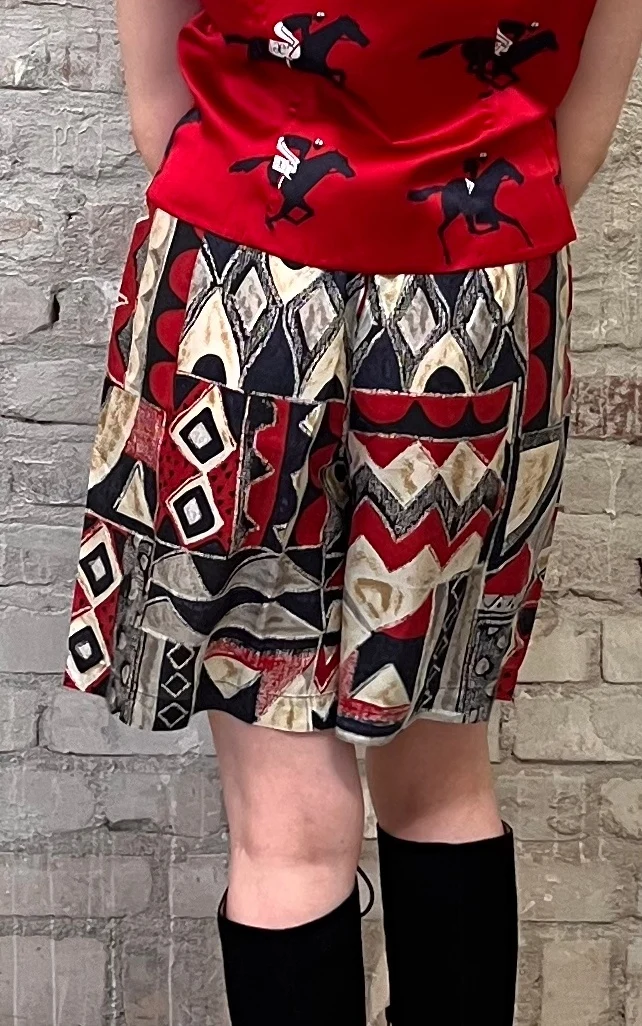 Vintage 90s Silk Shorts