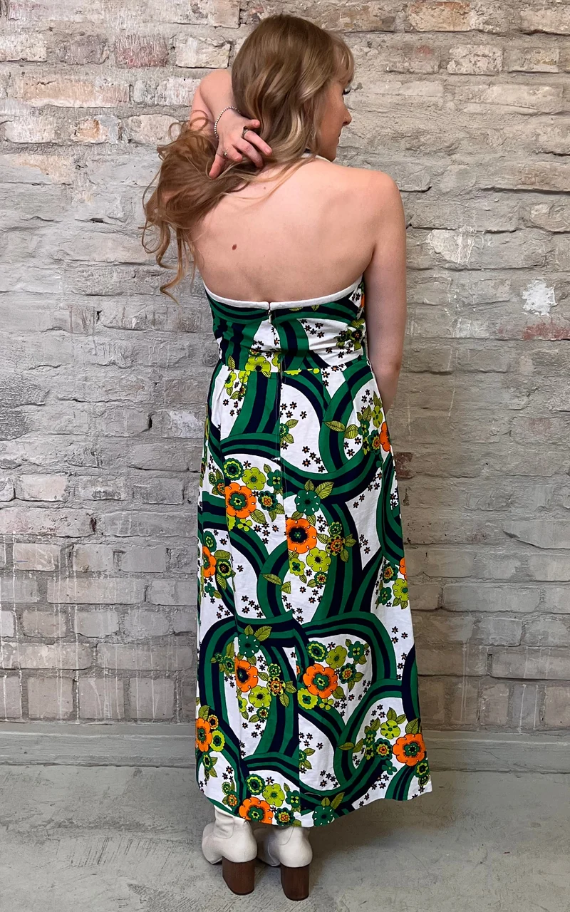 Vintage Psychedelic Neckholder Dress