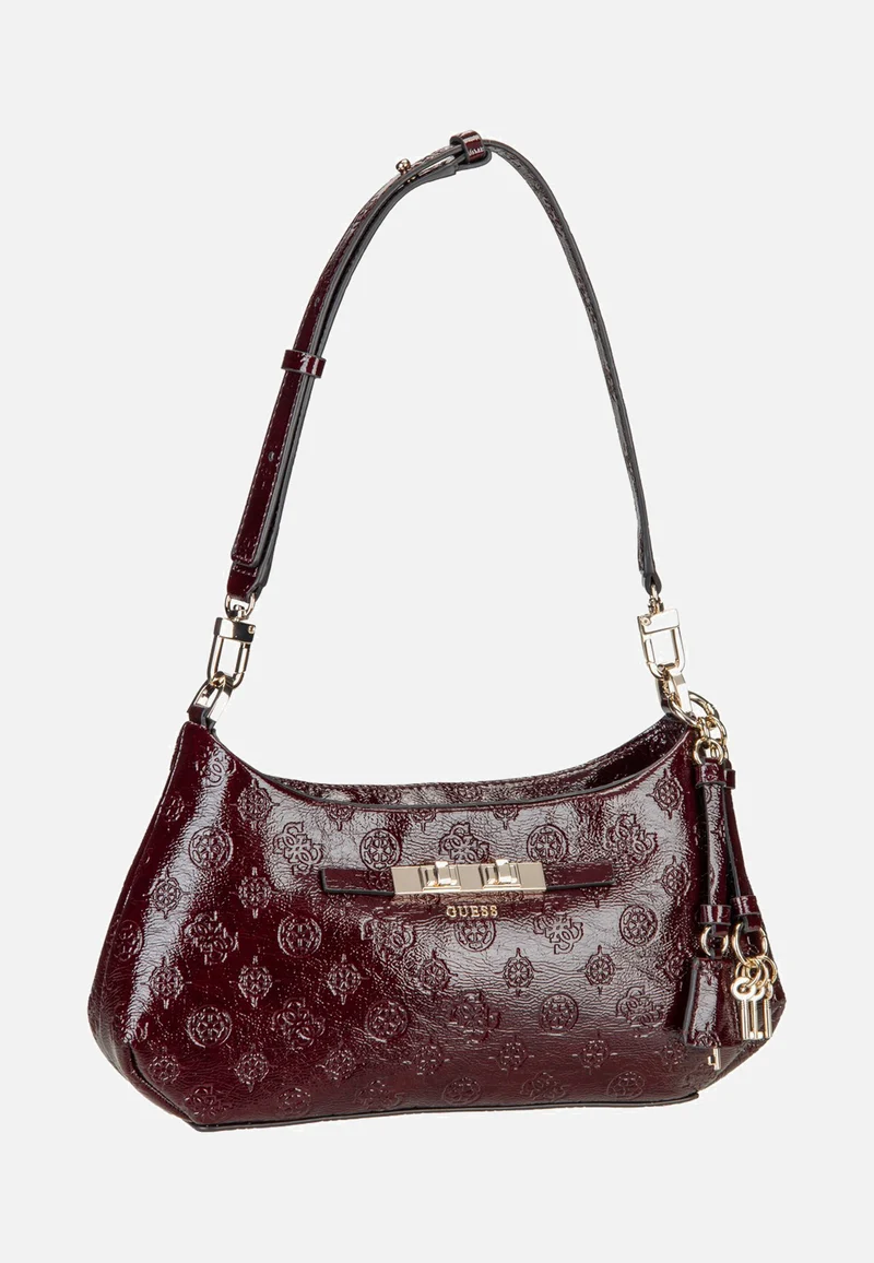 Carmella Shoulder 25180 Burgundy Logo - Schultertasche