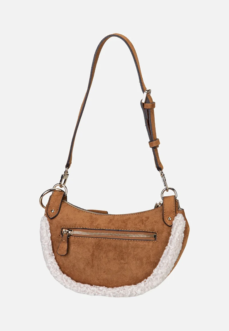 Katie Convertible Suede 53180 Cognac - Schultertasche