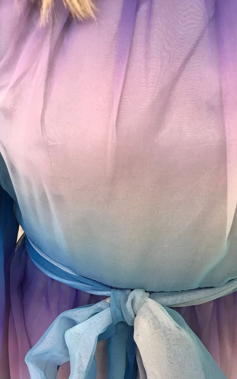 Vintage 70s Vera Mont Rainbow Dress