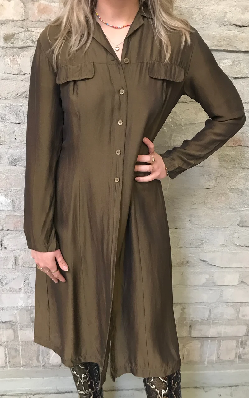 Vintage 90s Longblouse Iridescent Colour