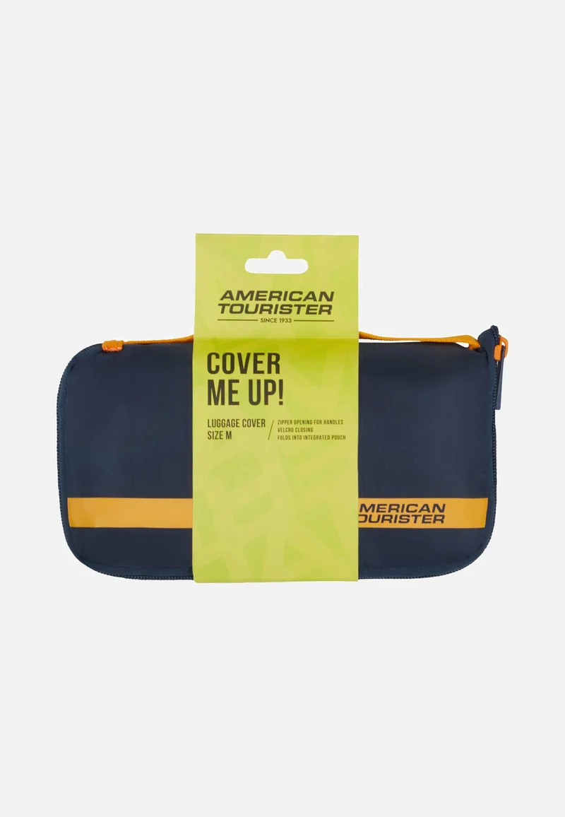 Foldable M Navy/Orange - Luggage Cover