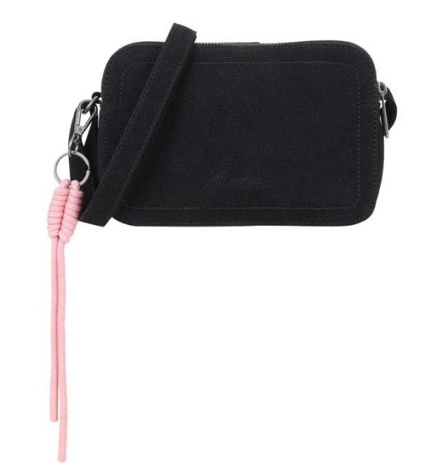 Fritzi aus Preußen Jony Suede Jacky Cross Bag Tasche Damen Schwarz