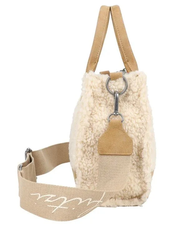 Fritzi aus Preußen Square Limited Teddy Shopper Tasche Damen Creme