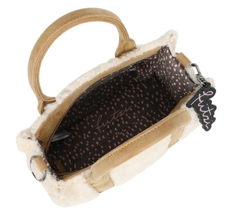 Fritzi aus Preußen Square Limited Teddy Shopper Tasche Damen Creme