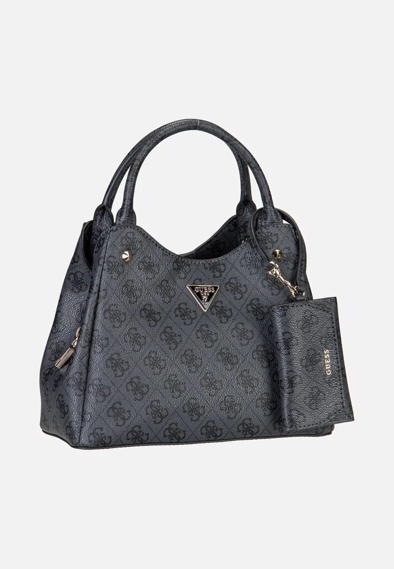 Lorella Logo Small Girlfriend 84220 Coal Logo - Henkeltasche