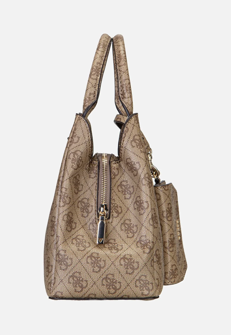 Lorella Logo Small Girlfriend 84220 Latte Logo - Henkeltasche