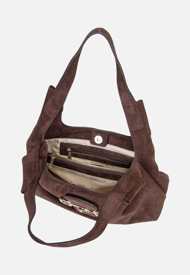 Sunset Small Suede 14010 Espresso - Schultertasche