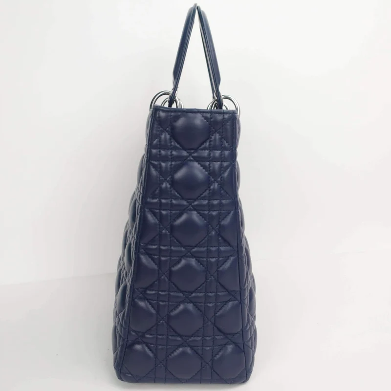 Dior Lady Dior Large Lambskin Shoulder Bag
