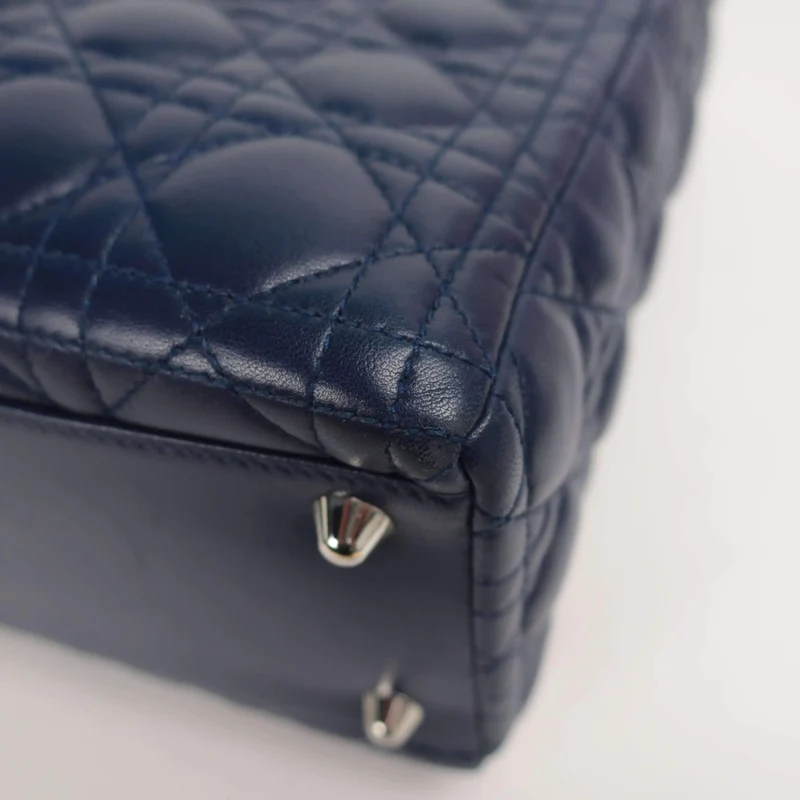 Dior Lady Dior Large Lambskin Shoulder Bag