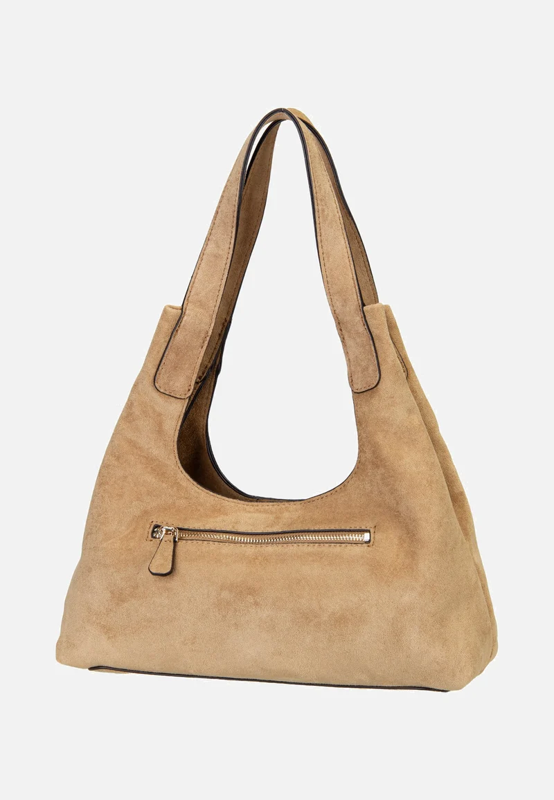 Sunset Small Suede 14010 Tan - Schultertasche