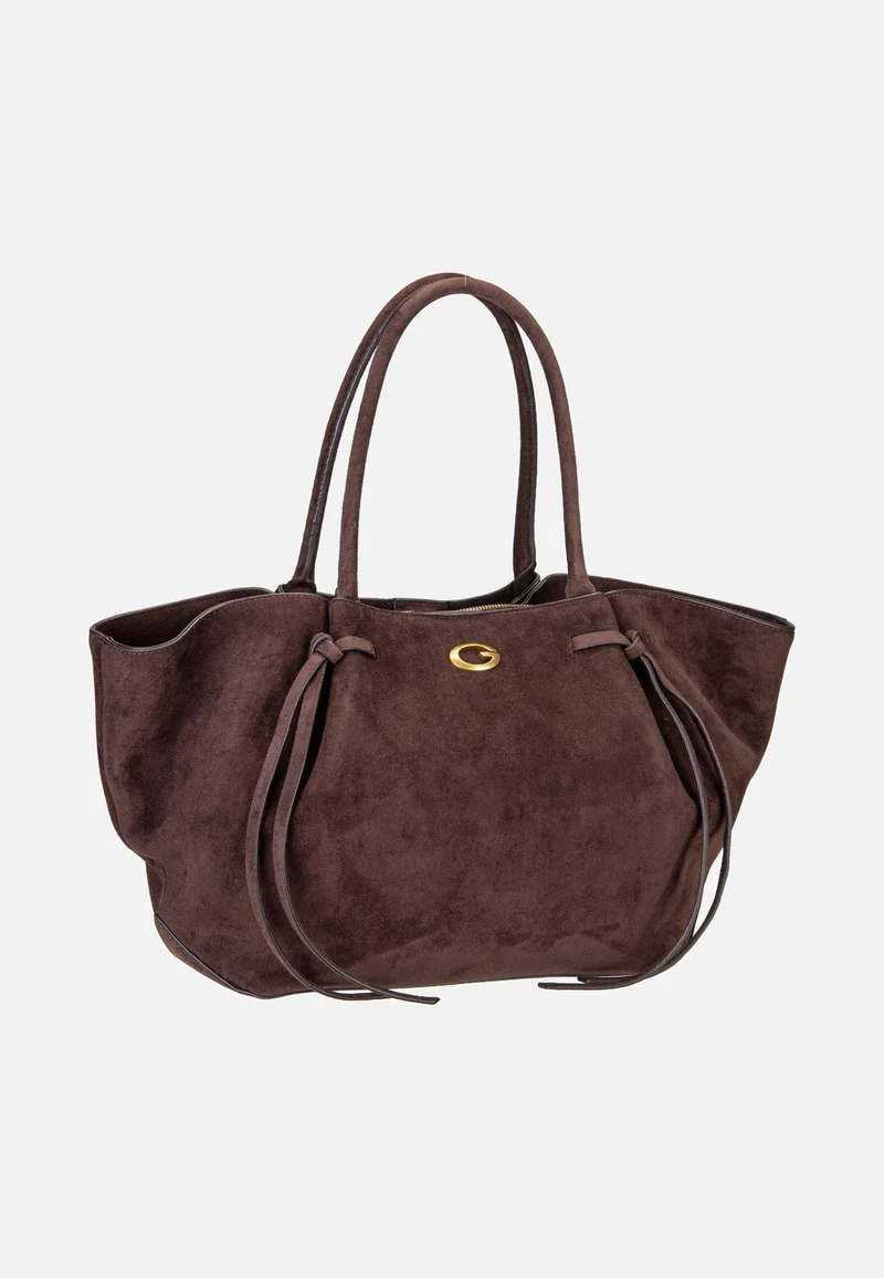 Allegra Girlfriend Suede 37230 Espresso - Tote Bag
