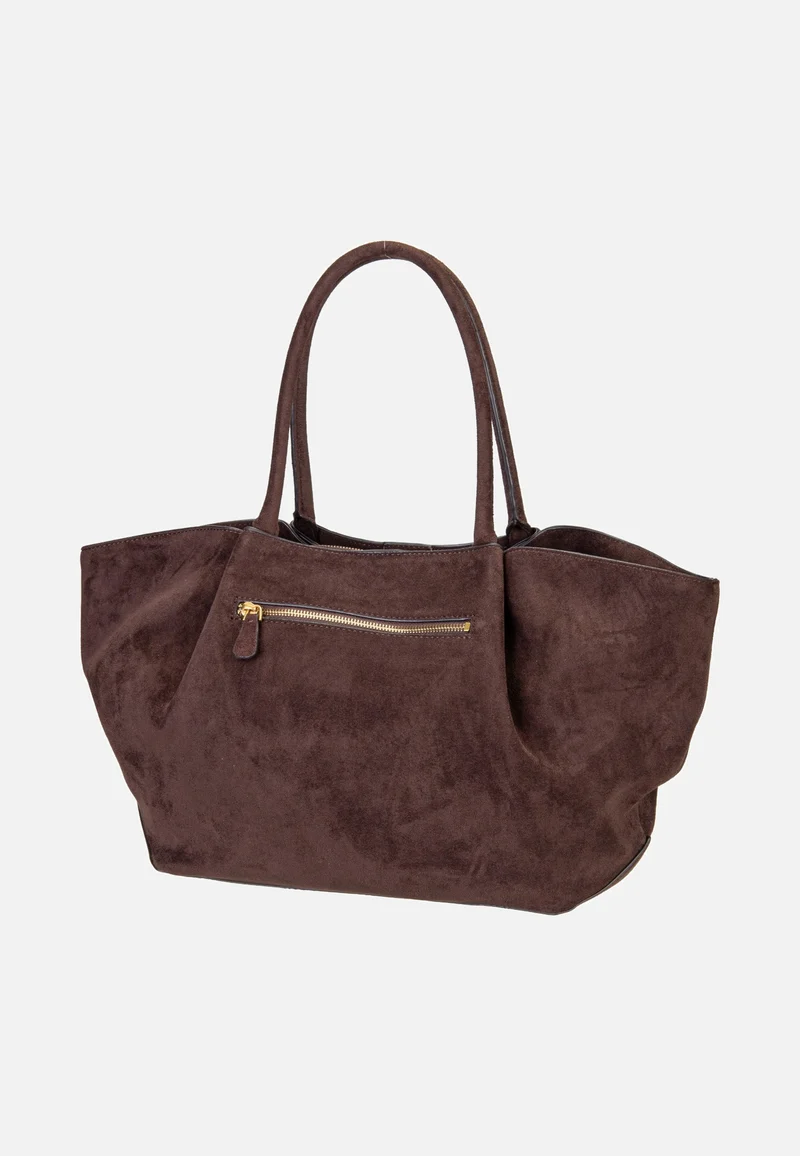 Allegra Girlfriend Suede 37230 Espresso - Tote Bag