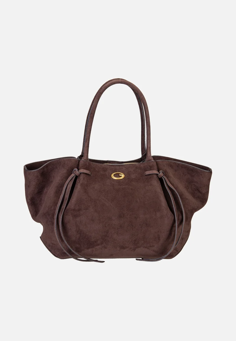 Allegra Girlfriend Suede 37230 Espresso - Tote Bag