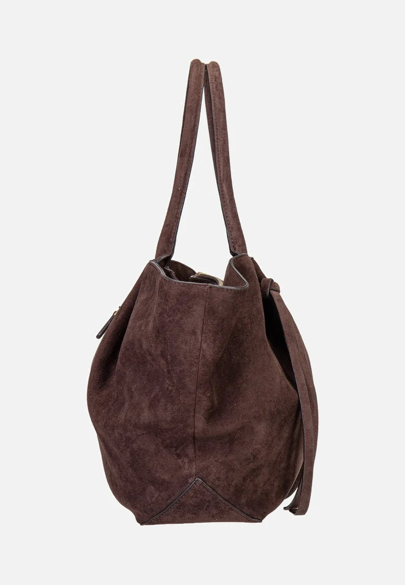 Allegra Girlfriend Suede 37230 Espresso - Tote Bag