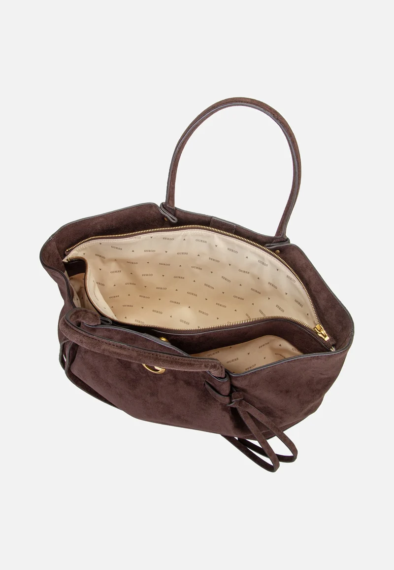 Allegra Girlfriend Suede 37230 Espresso - Tote Bag