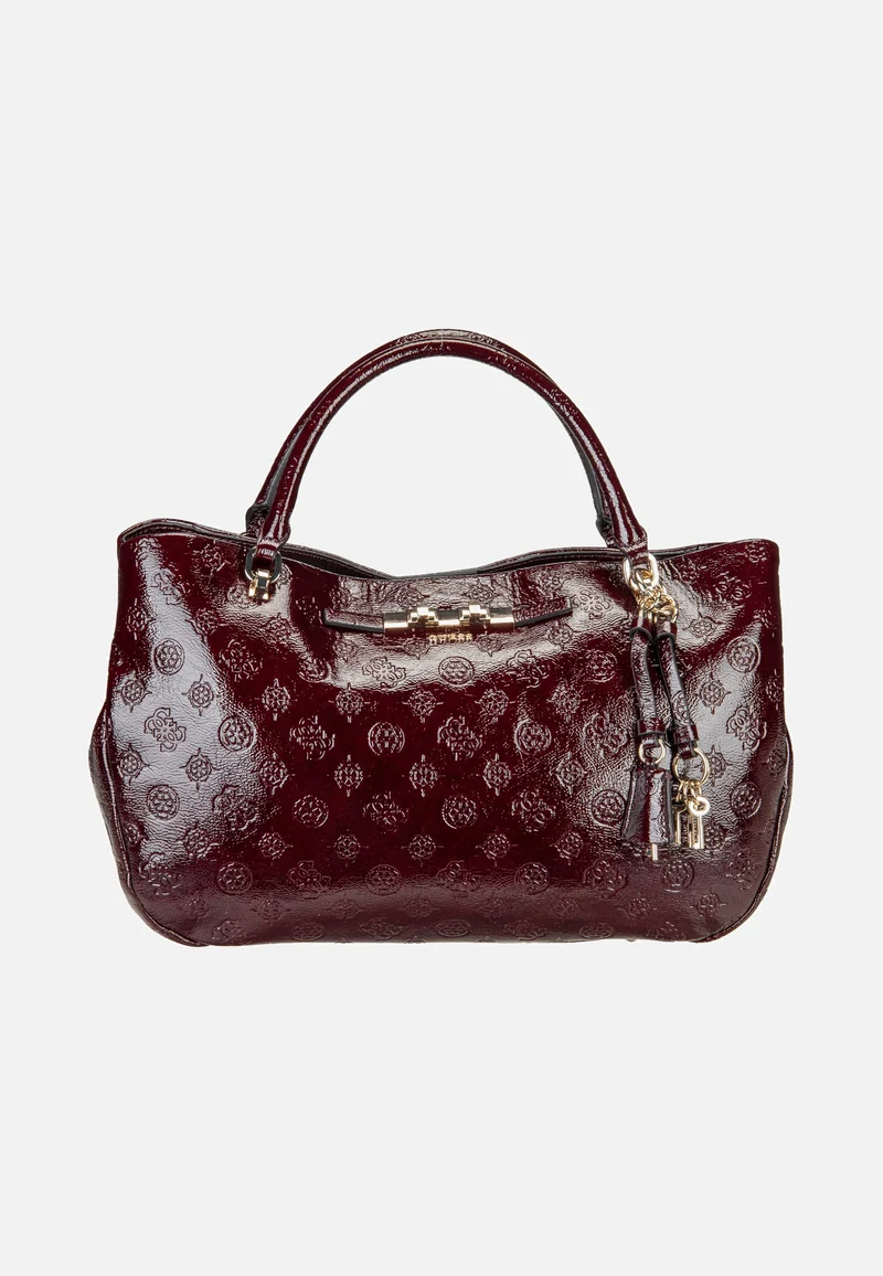 Carmella Girlfriend 25060 Burgundy Logo - Satchel