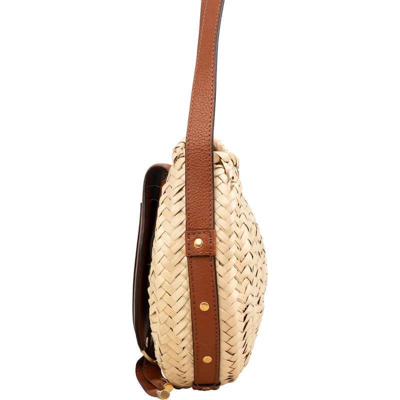 Chloé Raffia Marcie Basket Crossbody Bag