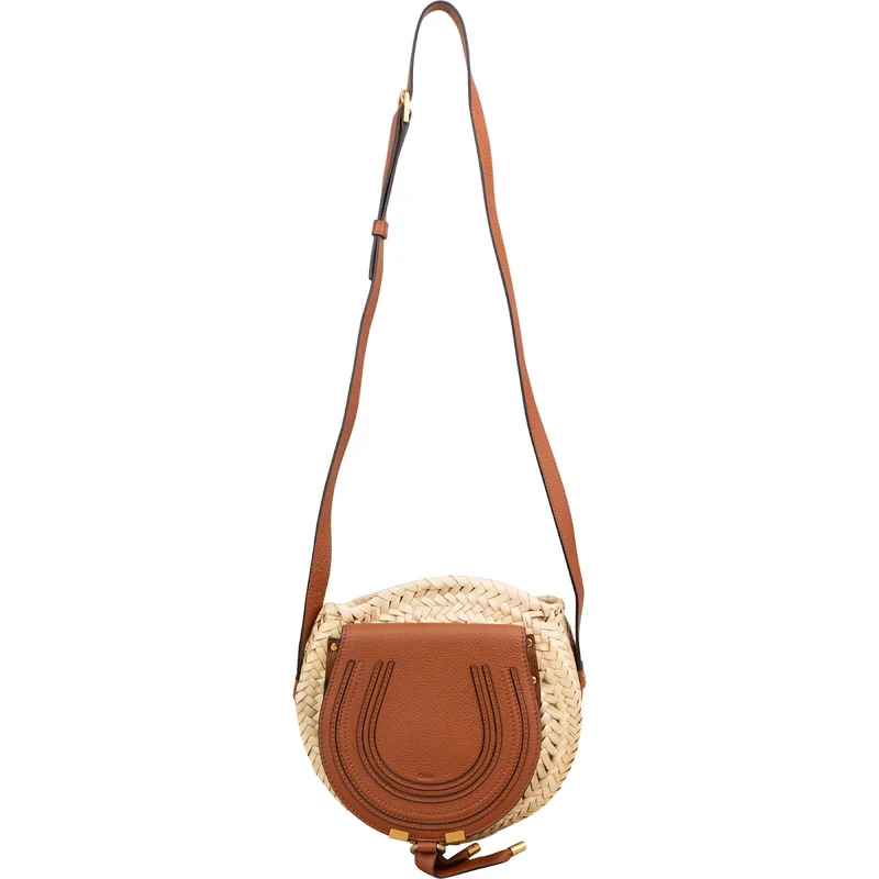 Chloé Raffia Marcie Basket Crossbody Bag