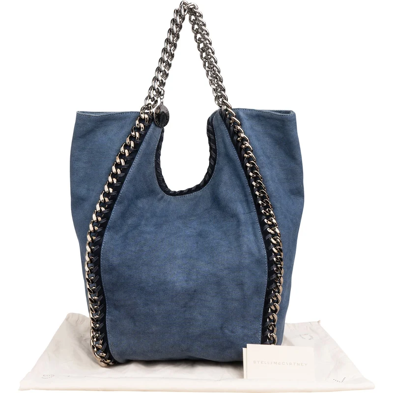 Stella McCartney Denim Falabella Tote Shoulder Bag