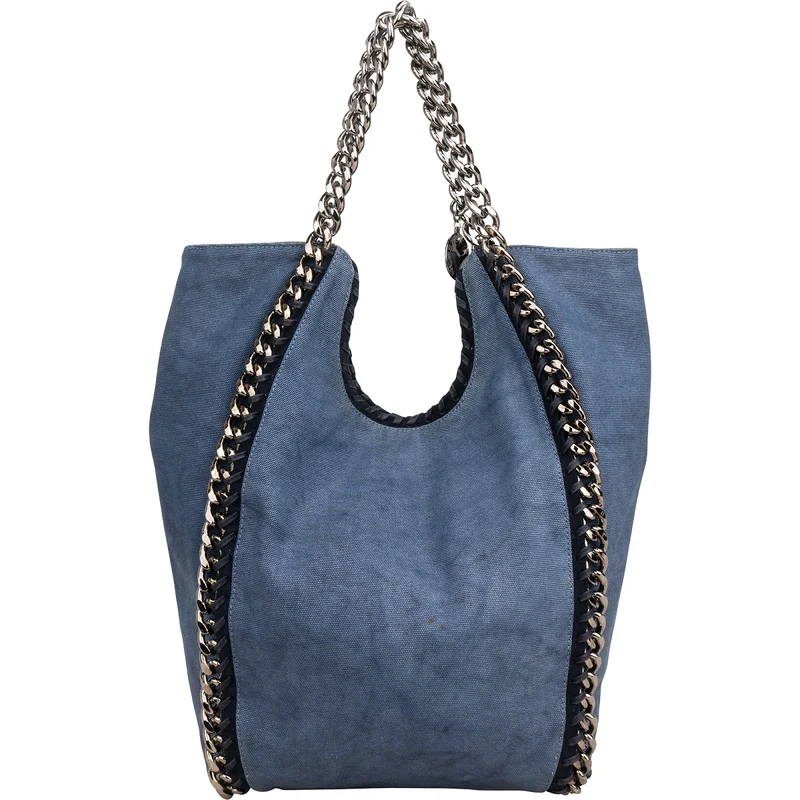 Stella McCartney Denim Falabella Tote Shoulder Bag