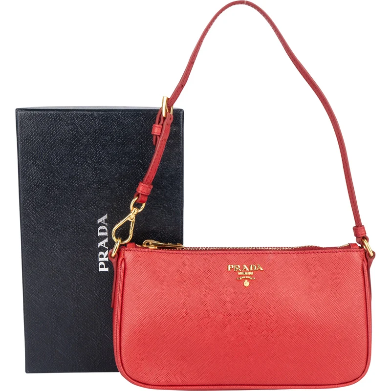 Prada Saffiano Leather Mini Shoulder Bag