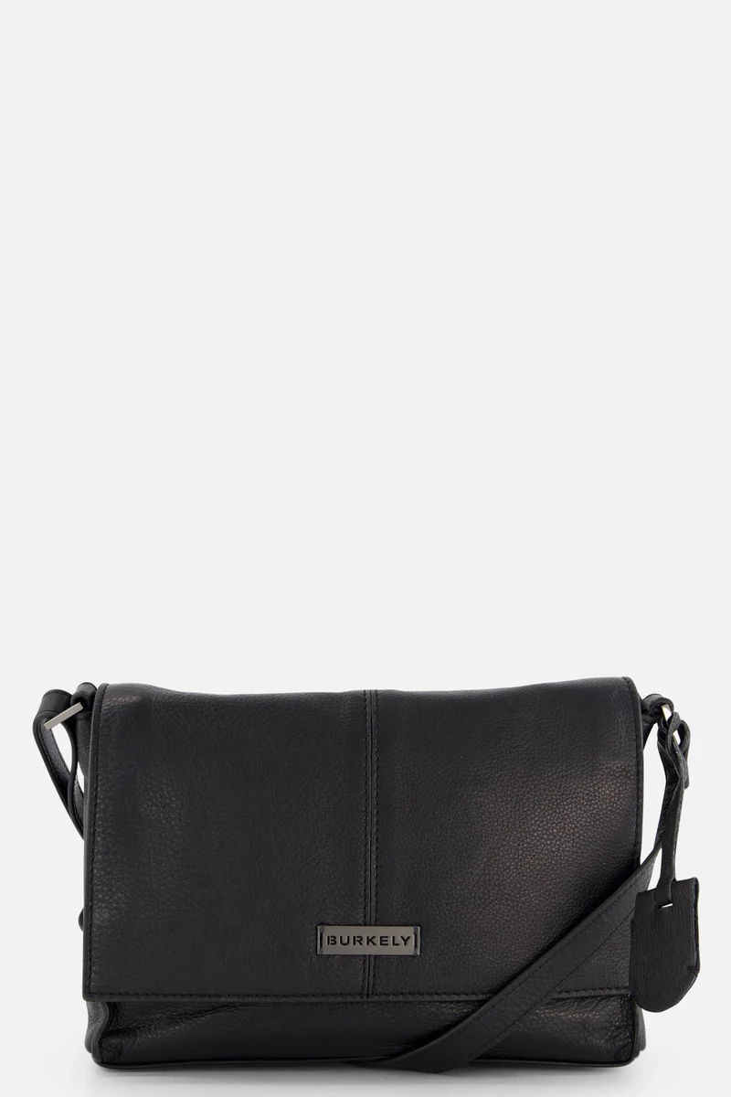 ÜB-HANDTASCHE schwarz Genarbte Rindleder