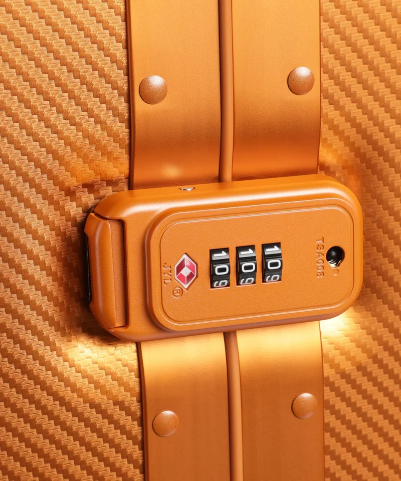 Delsey Paris Alu'R 4-Rollen Trolley orange