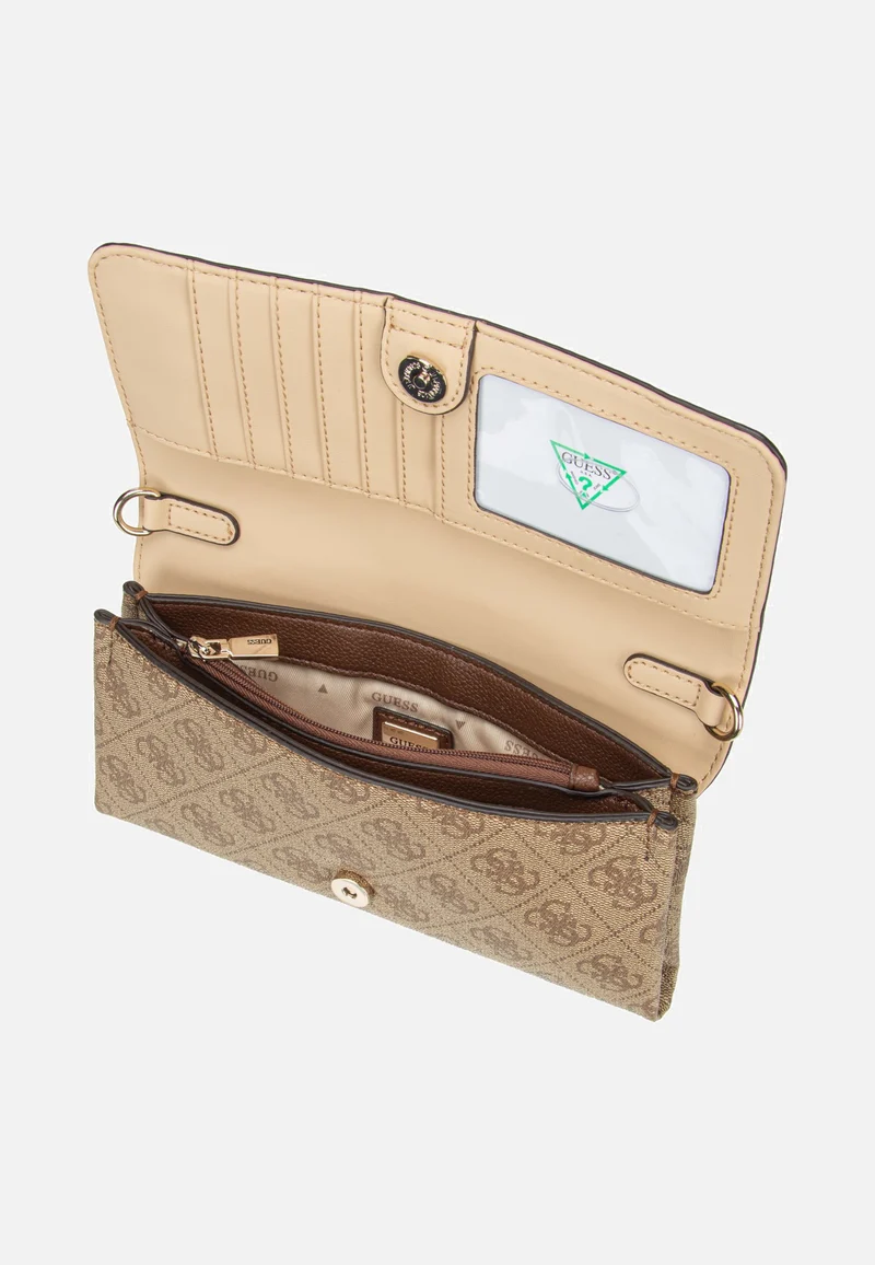 Noelle II Xbody Flap Organizer Latte Logo/Brown - Clutch