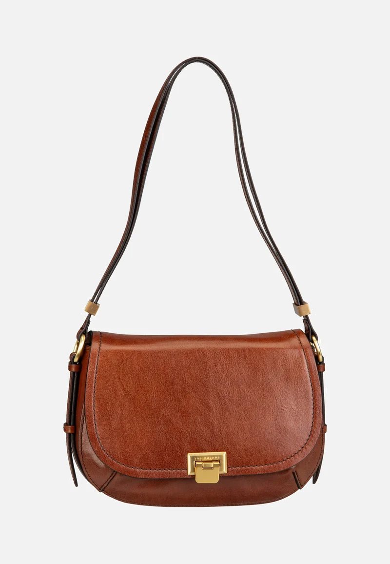 Federica Crossbody Marrone/Oro - Schultertasche