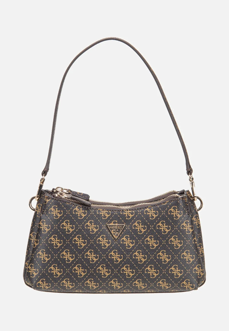 Noelle II 3 Comp Shldr Xbody Brown Logo - Umhängetasche