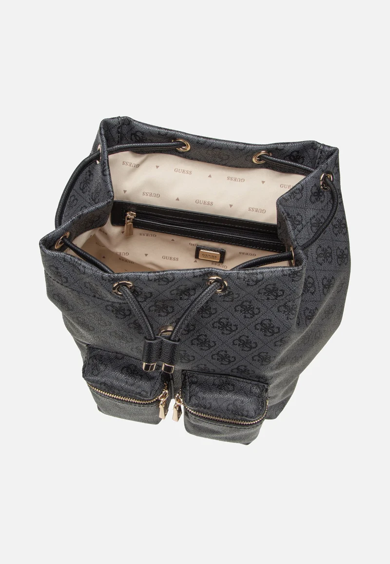 Manhattan II Flap Coal Logo - Rucksack