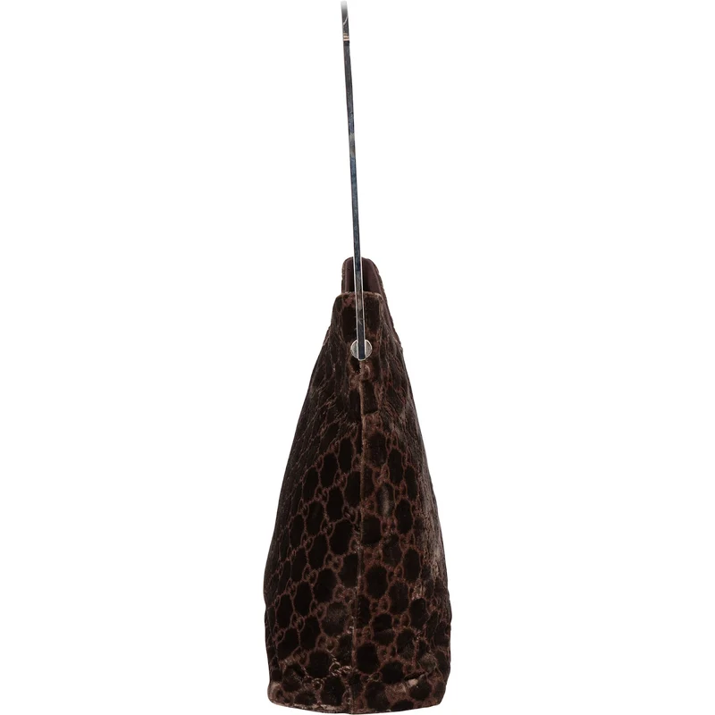 Gucci Velvet GG Monogram Hobo Shoulder Bag