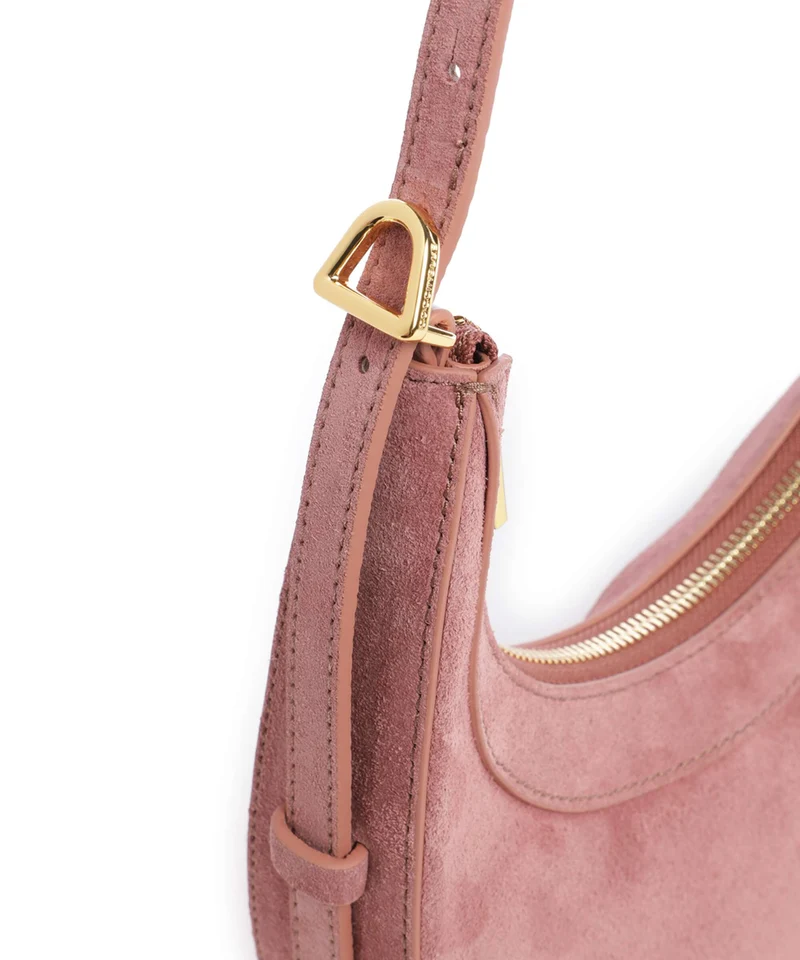 Coccinelle Whisper Suede Schultertasche winter rose
