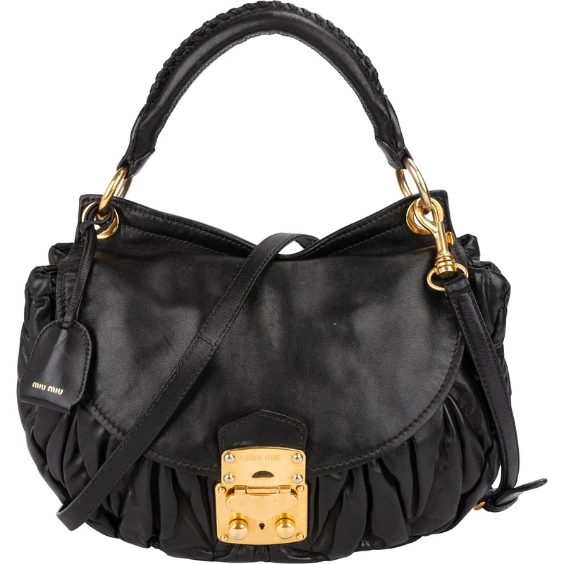 Miu Miu Matelassé Leather Coffer City Handbag
