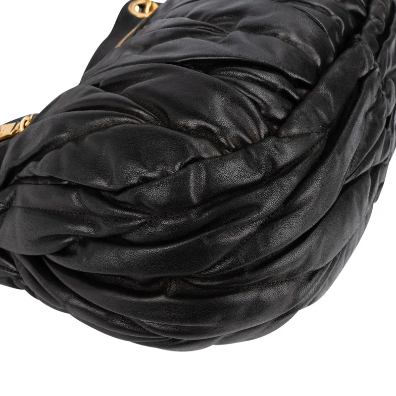 Miu Miu Matelassé Leather Coffer City Handbag
