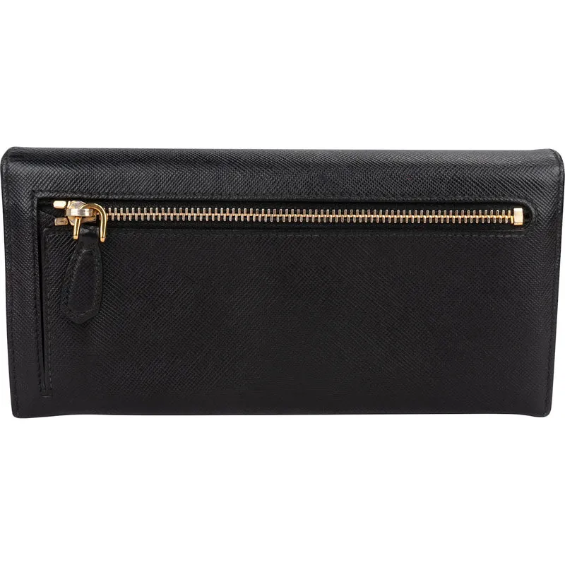 Prada Saffiano Leather Continental Wallet 1M1132