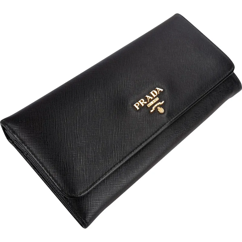 Prada Saffiano Leather Continental Wallet 1M1132
