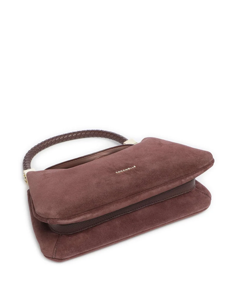 Coccinelle Tiggy Suede Schultertasche berry