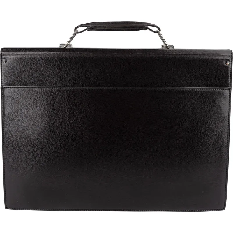 Dunhill Black Leather Briefcase Handbag