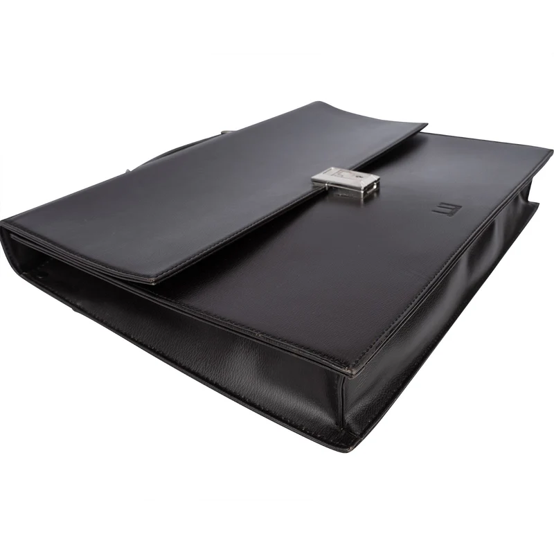 Dunhill Black Leather Briefcase Handbag