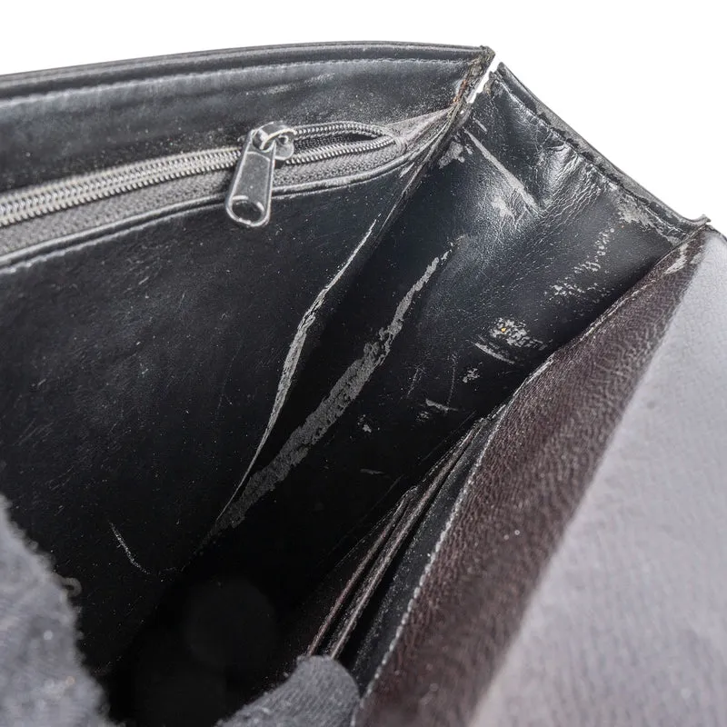Dunhill Black Leather Briefcase Handbag